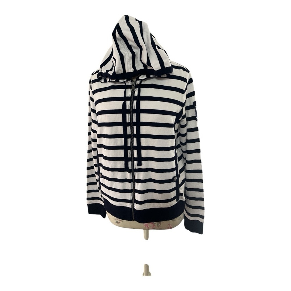 Lauren Jeans Co. Ralph Lauren Women’s Size XL Cotton Nautical Striped Hoodie
